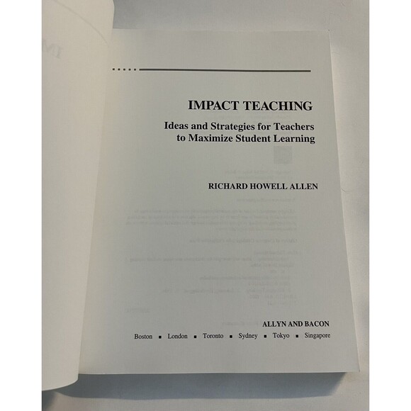 Impact Teaching : Ideas and Strategies for Teachers to Maximize Student Learning - Picture 7 of 8